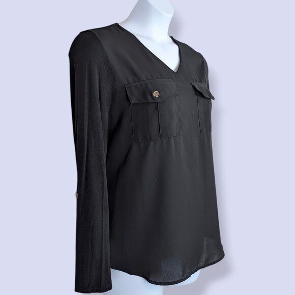 Lily Morgan Black Long Sleeve Top - Picture 2 of 8